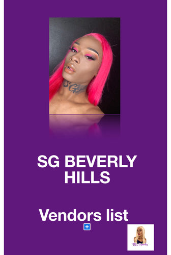 THE SG BEVERLY HILLS NEW AND UPDATED VENDORS LIST